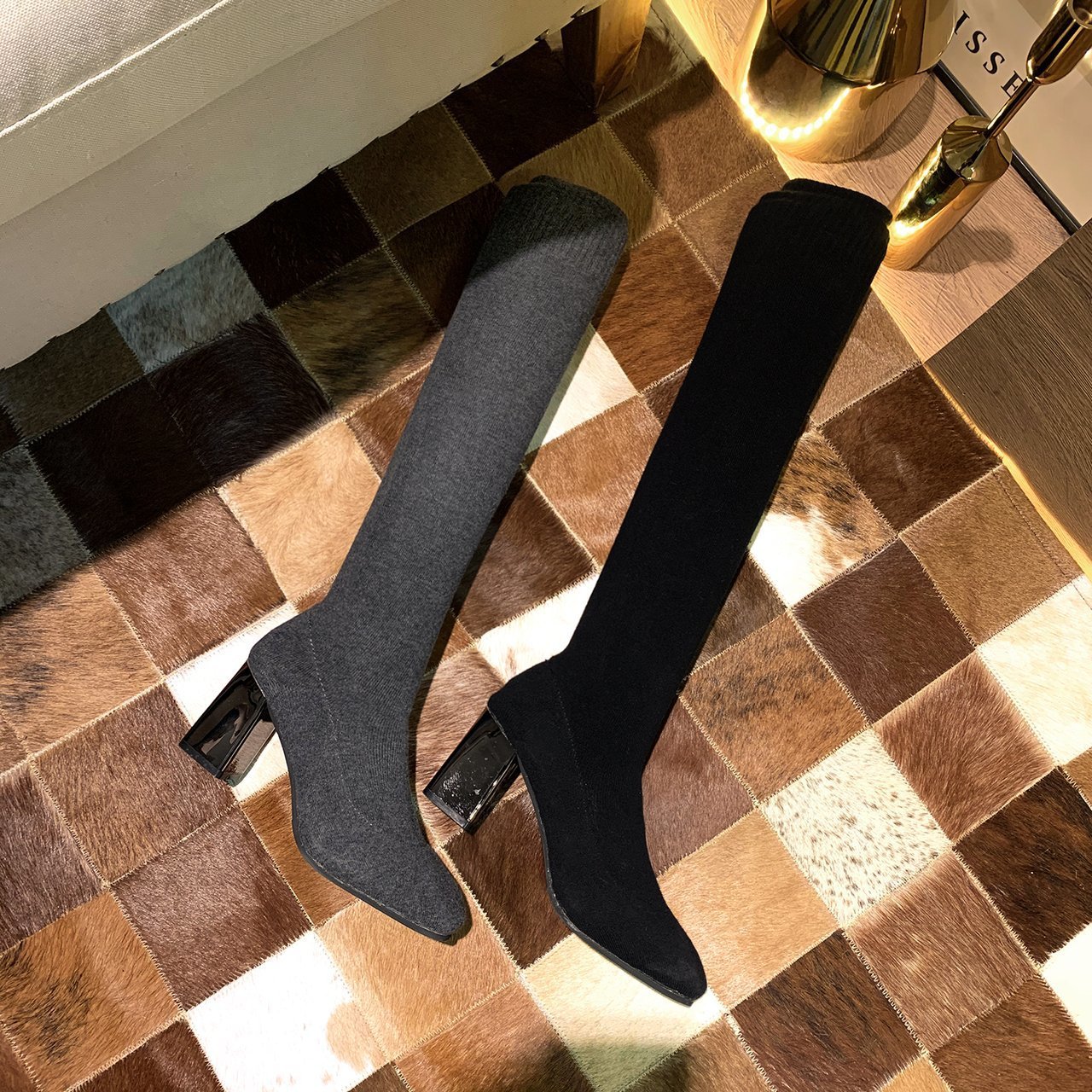 양말 신발 여성 2026 새로운 양말 부츠 여성 봄 가 - Knee High Sock Women 리뷰 및 가격