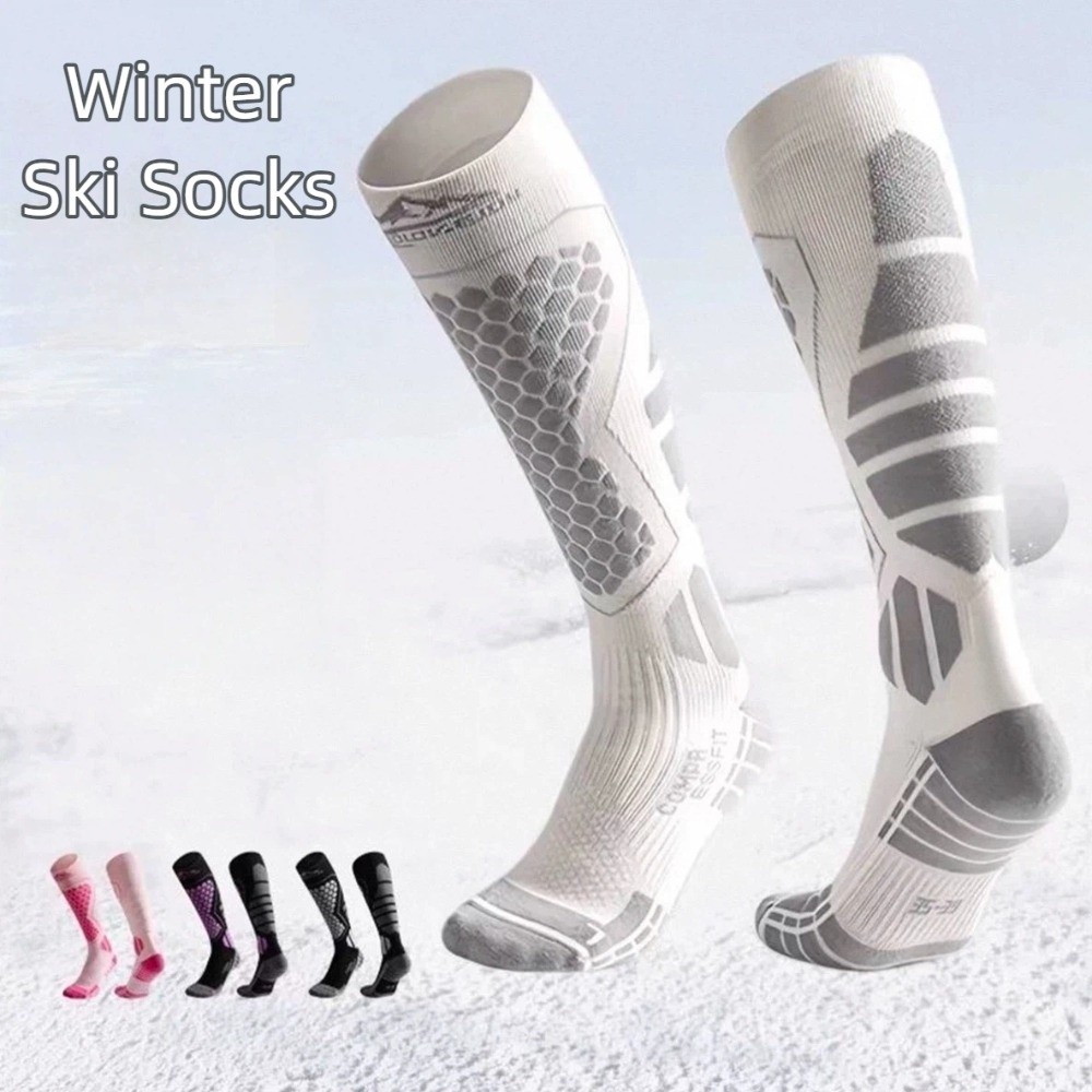 새로운 두꺼운 스키 양말 미끄럼 방지 열 무릎 높이 양 - Thermal Sock Winter 리뷰 및 가격
