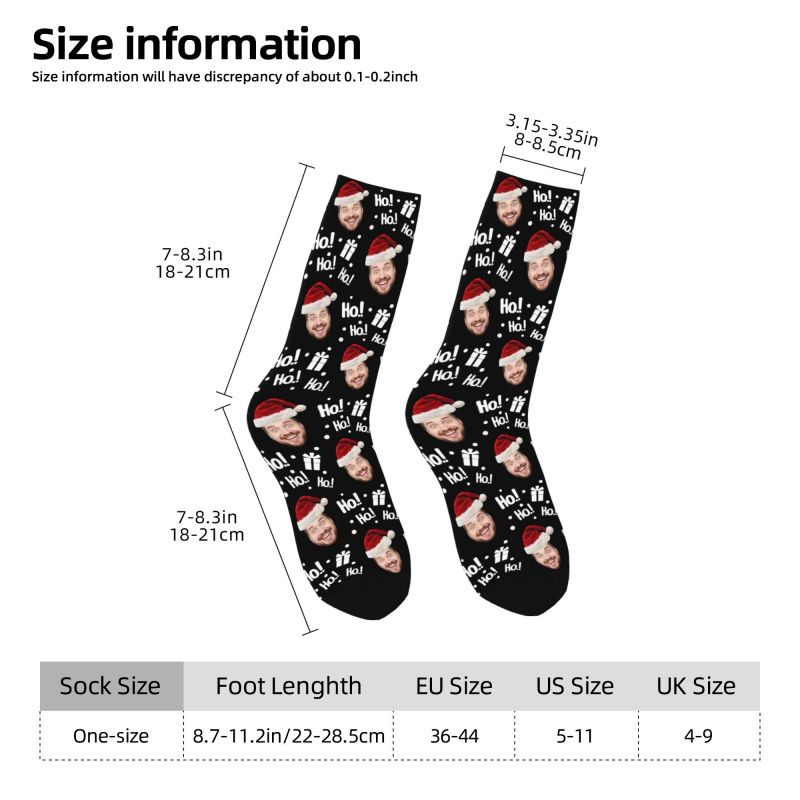 크리스마스 얼굴 사진 맞춤형 맞춤형 남성 승무원 양말  - Dress Sock Men 리뷰 및 가격