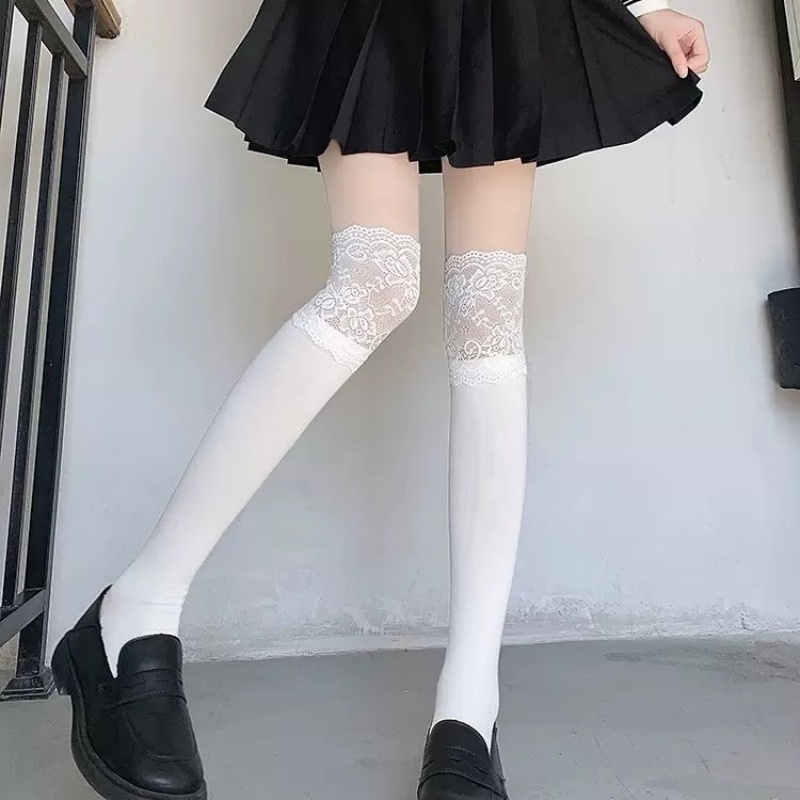 봄 가을 화이트 레이스 러플 중간 길이 양말 마이야드  - Boot Sock Slouchy 리뷰 및 가격
