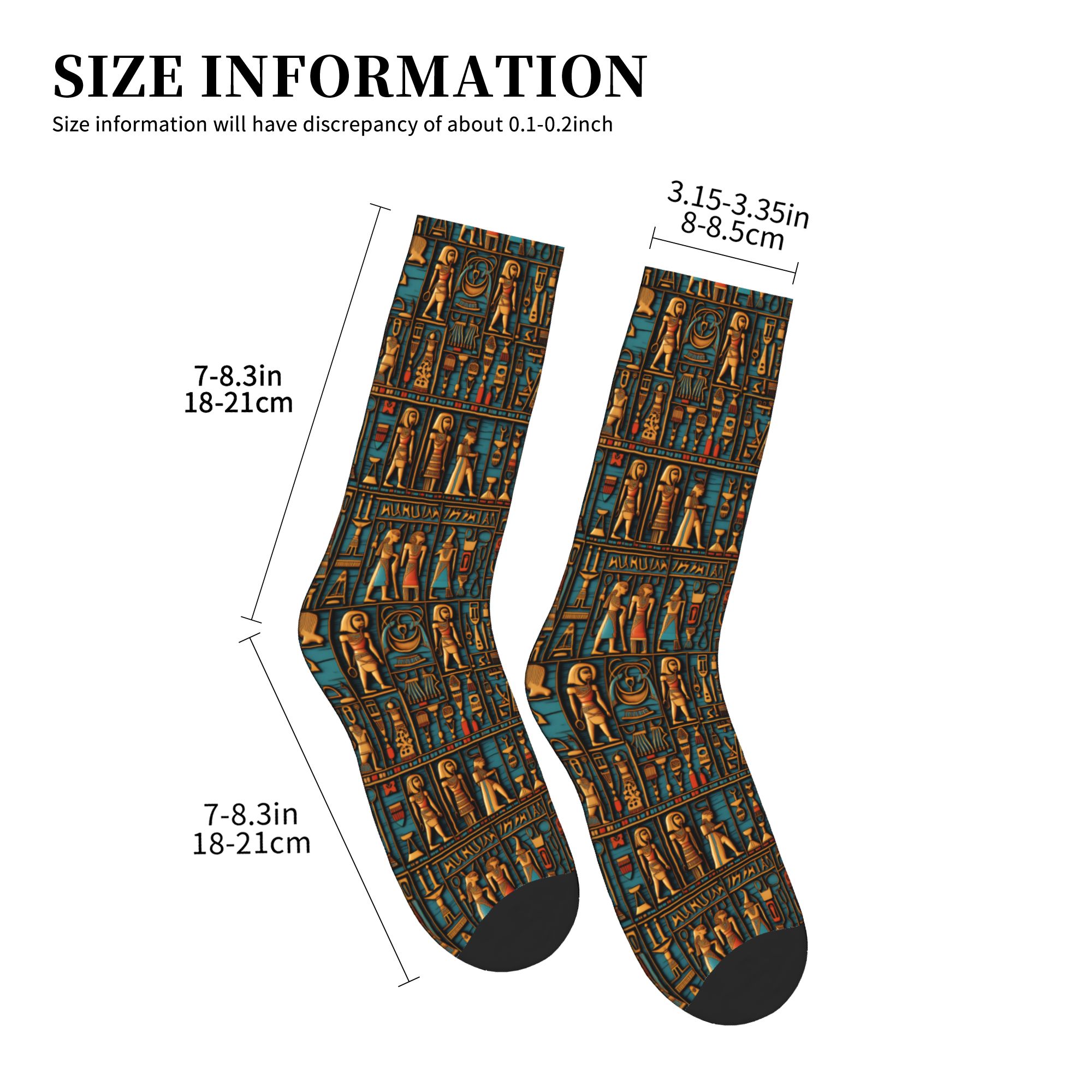 멋진 남성용 이집트 상형문자 신의 상징 아트 패턴 드레 - Dress Sock Men 리뷰 및 가격